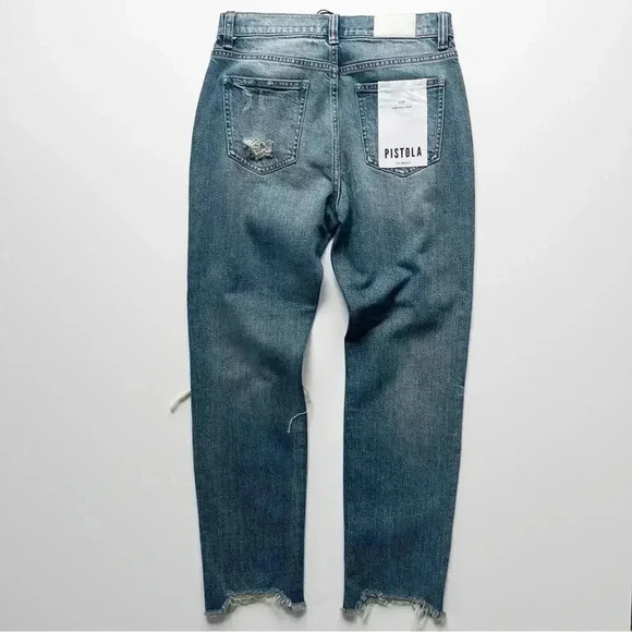 Pistola Nico High Rise Mom Fit Jeans in Bluegrass Wash Size 27 NWT - Picture 8 of 9